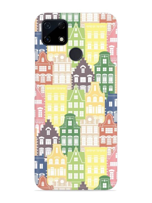 Seamless Shapes Pattern Snap Case for Realme C25S Zapvi