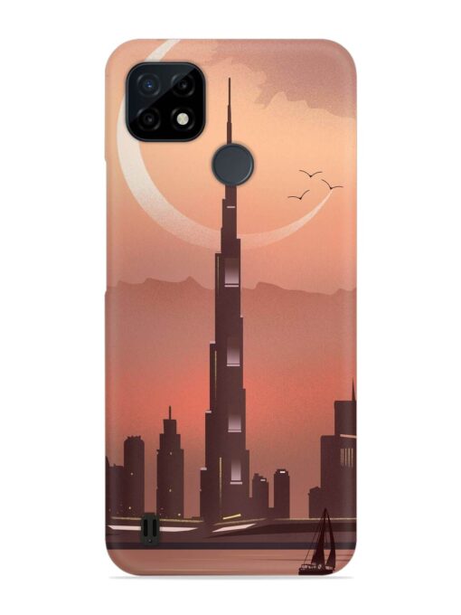 Landmark Burj Khalifa Snap Case for Realme C25Y Zapvi
