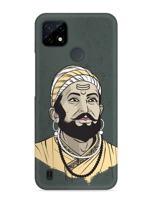 Shivaji Maharaj Vector Art Snap Case for Realme C25Y Zapvi