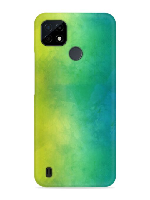 Yellow Green Gradient Snap Case for Realme C25Y Zapvi
