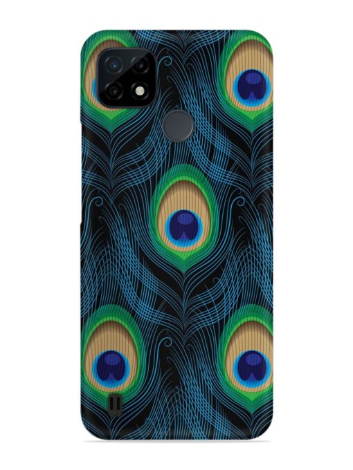 Seamless Pattern Peacock Snap Case for Realme C25Y Zapvi