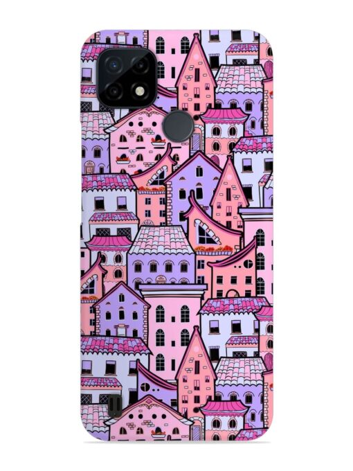 Seamless Pattern Houses Snap Case for Realme C25Y Zapvi