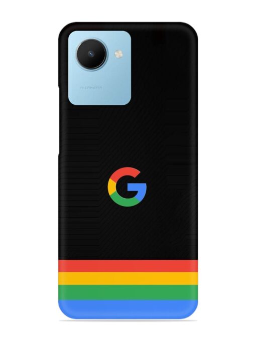 Google Logo Art Snap Case for Realme C30S Zapvi