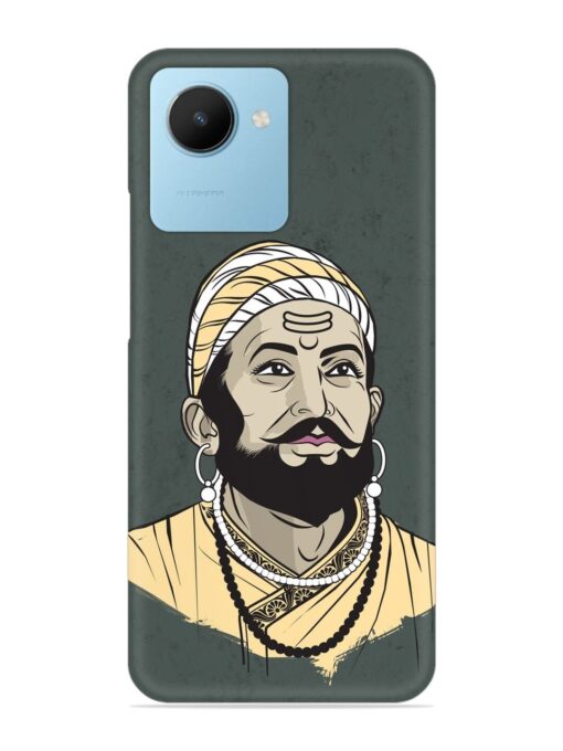 Shivaji Maharaj Vector Art Snap Case for Realme C30S Zapvi