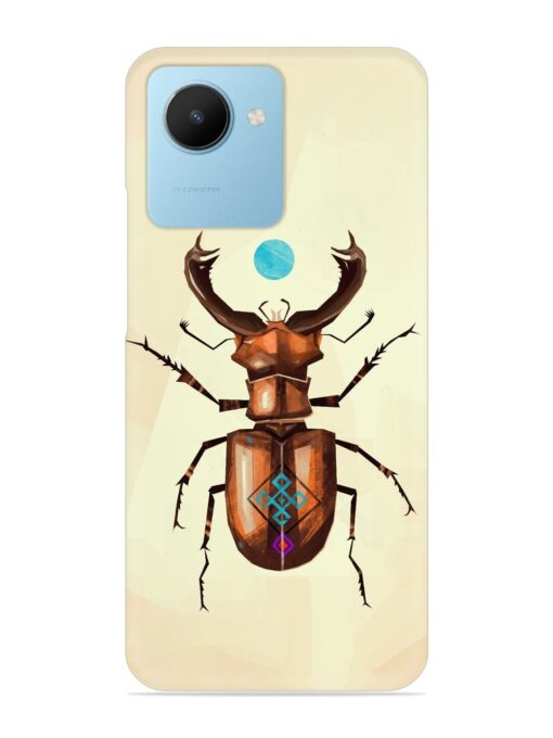 Stag Beetle Vector Snap Case for Realme C30S Zapvi