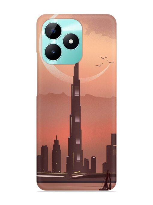 Landmark Burj Khalifa Snap Case for Realme C51 Zapvi