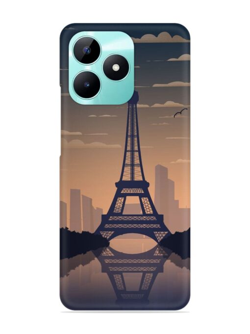 France Paris Eiffel Tower Gradient Snap Case for Realme C51 Zapvi