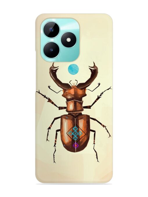 Stag Beetle Vector Snap Case for Realme C51 Zapvi