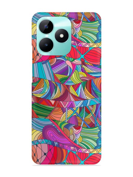 Seamless Patterns Hand Drawn Snap Case for Realme C51 Zapvi
