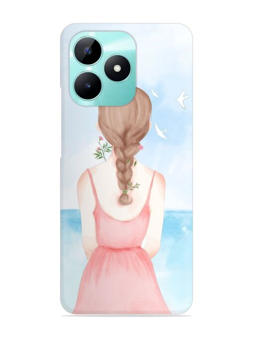 Watercolor Girl Vector Snap Case for Realme C51 Zapvi