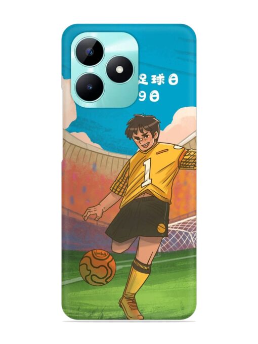 Soccer Kick Snap Case for Realme C51 Zapvi