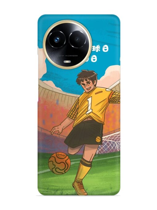 Soccer Kick Snap Case for Realme C67 (5G) Zapvi