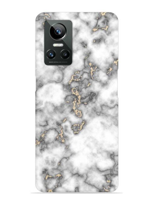 Gray And Gold Marble Snap Case for Realme Gt Neo 3 Zapvi