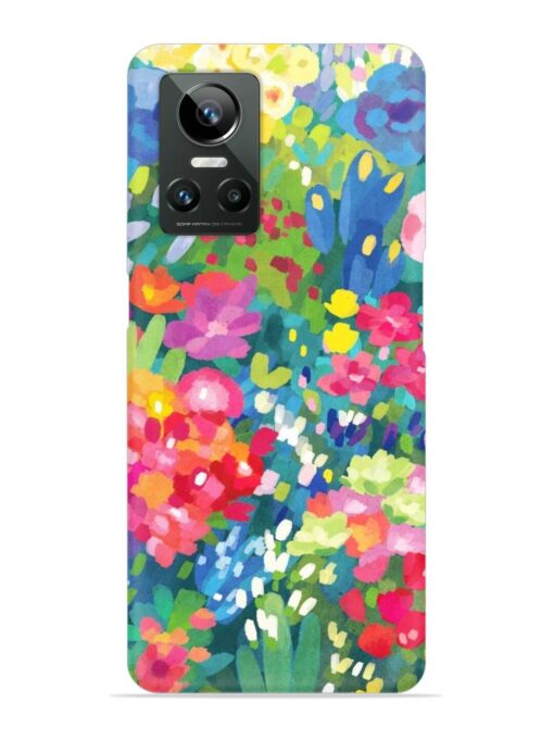 Watercolor Flower Art Snap Case for Realme Gt Neo 3 Zapvi