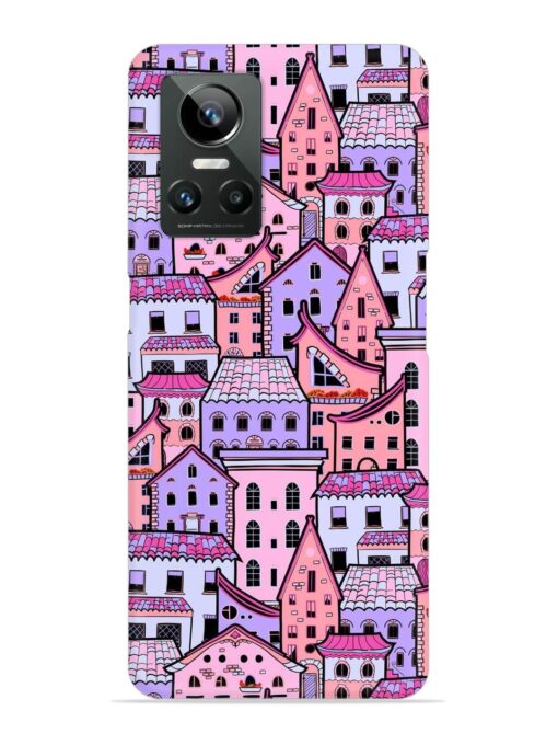 Seamless Pattern Houses Snap Case for Realme Gt Neo 3 Zapvi