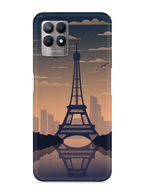 France Paris Eiffel Tower Gradient Snap Case for Realme Narzo 50 (4G) Zapvi