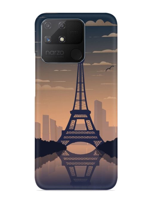 France Paris Eiffel Tower Gradient Snap Case for Realme Narzo 50A Zapvi