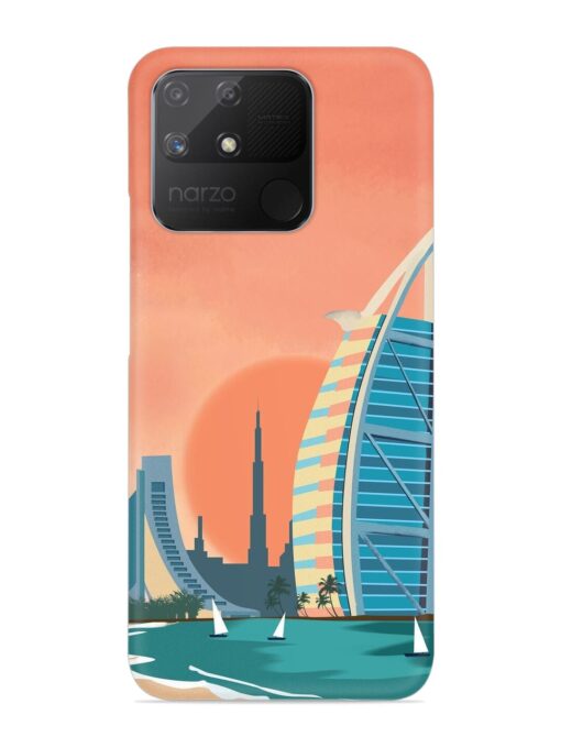Dubai Architectural Scenery Snap Case for Realme Narzo 50A Zapvi