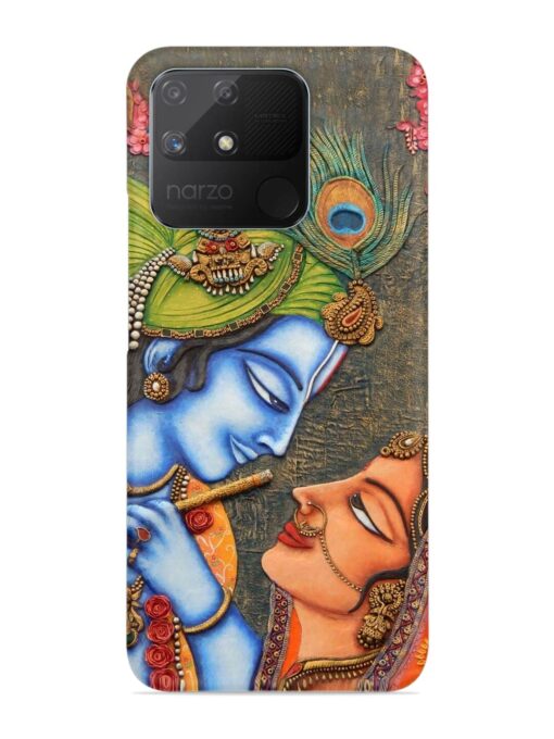 Lord Radha Krishna Flute Art Snap Case for Realme Narzo 50A Zapvi