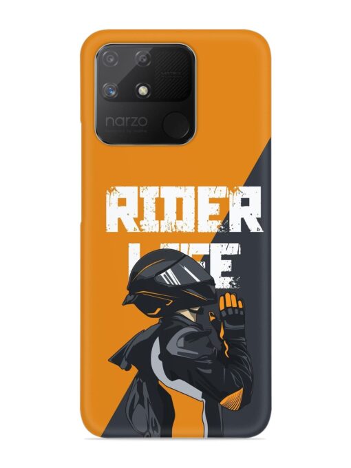 Rider Life Snap Case for Realme Narzo 50A Zapvi