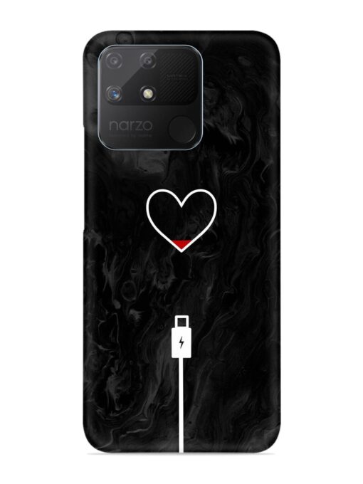 Heart Charging Vector Snap Case for Realme Narzo 50A Zapvi