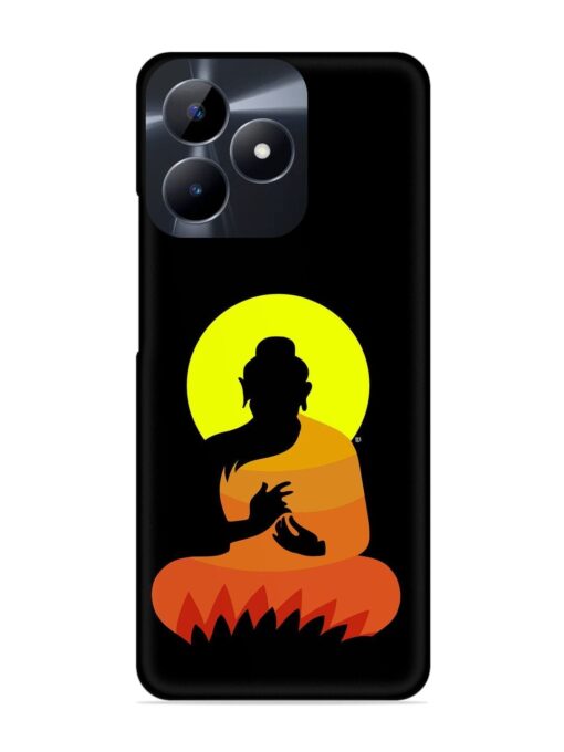 Buddha Art Black Snap Case for Realme Narzo N53 Zapvi