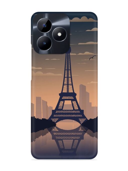 France Paris Eiffel Tower Gradient Snap Case for Realme Narzo N53 Zapvi