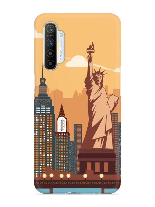 New York Statue Of Liberty Architectural Scenery Snap Case for Realme X2 Zapvi