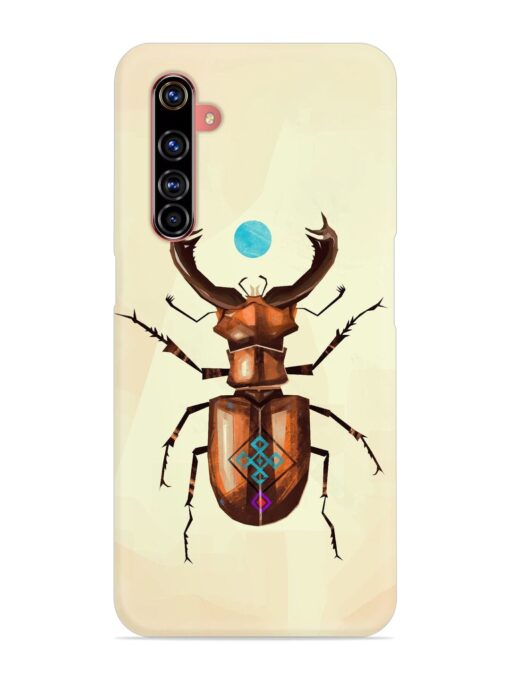 Stag Beetle Vector Snap Case for Realme X50 Pro Zapvi