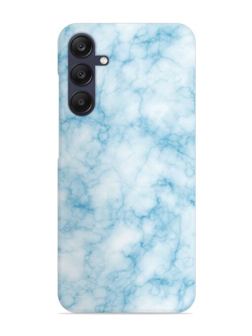 Blue White Natural Marble Snap Case for Samsung Galaxy A05S Zapvi
