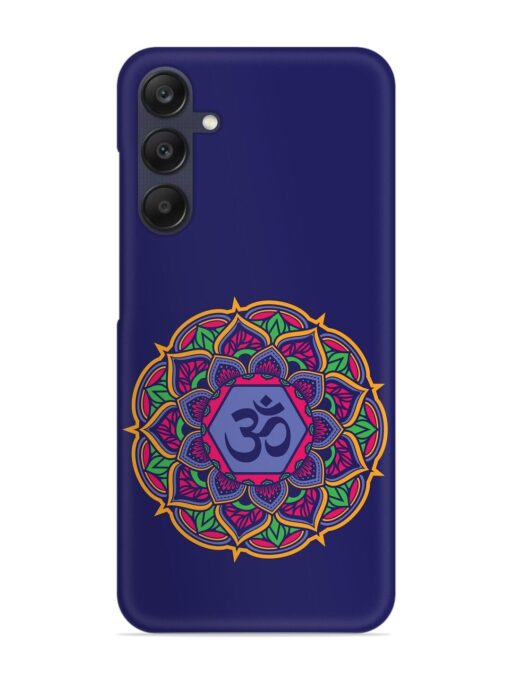 Om Mandala Art Blue Snap Case for Samsung Galaxy A05S Zapvi