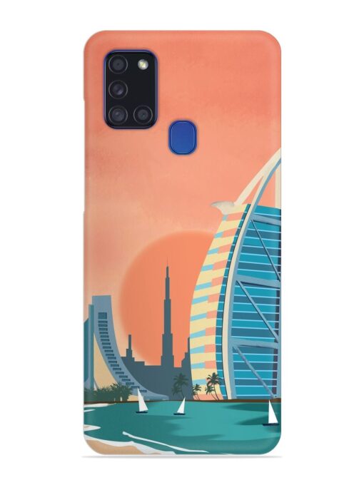 Dubai Architectural Scenery Snap Case for Samsung Galaxy A21S Zapvi