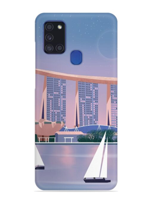 Singapore Scenery Architecture Snap Case for Samsung Galaxy A21S Zapvi