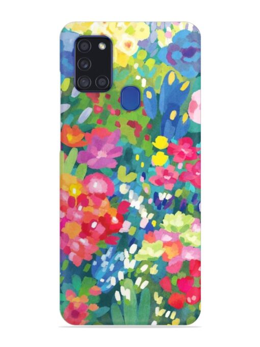 Watercolor Flower Art Snap Case for Samsung Galaxy A21S Zapvi