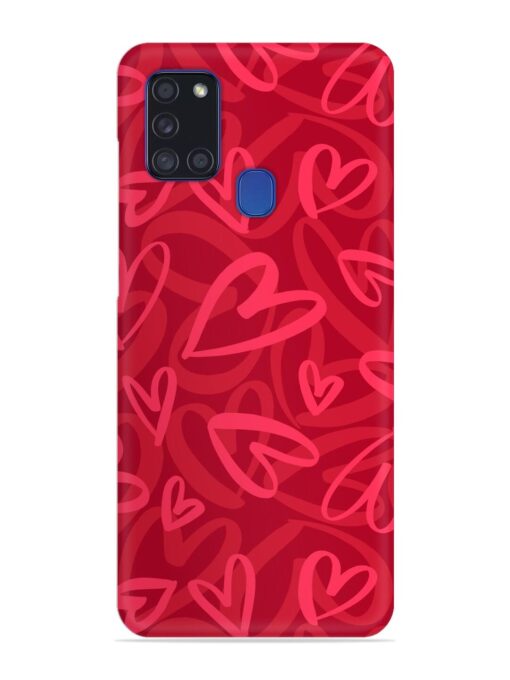 Seamless Romantic Pattern Snap Case for Samsung Galaxy A21S Zapvi