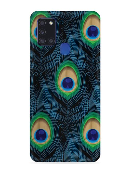 Seamless Pattern Peacock Snap Case for Samsung Galaxy A21S Zapvi