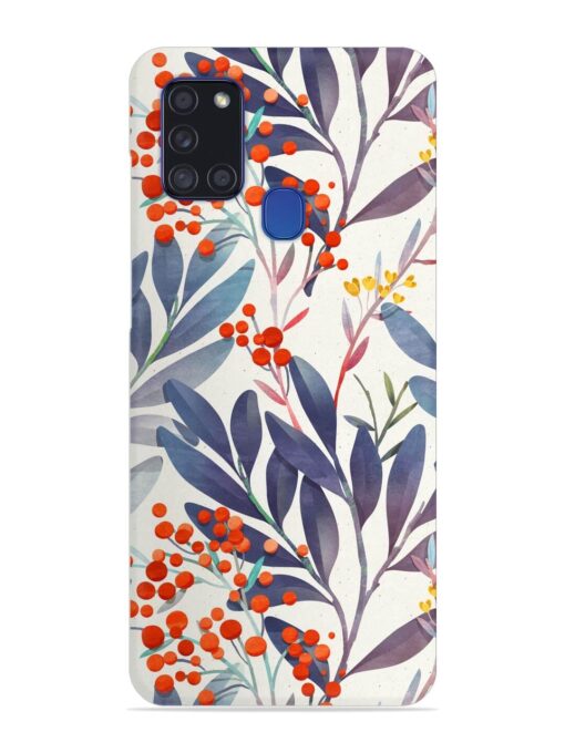 Seamless Floral Pattern Snap Case for Samsung Galaxy A21S Zapvi