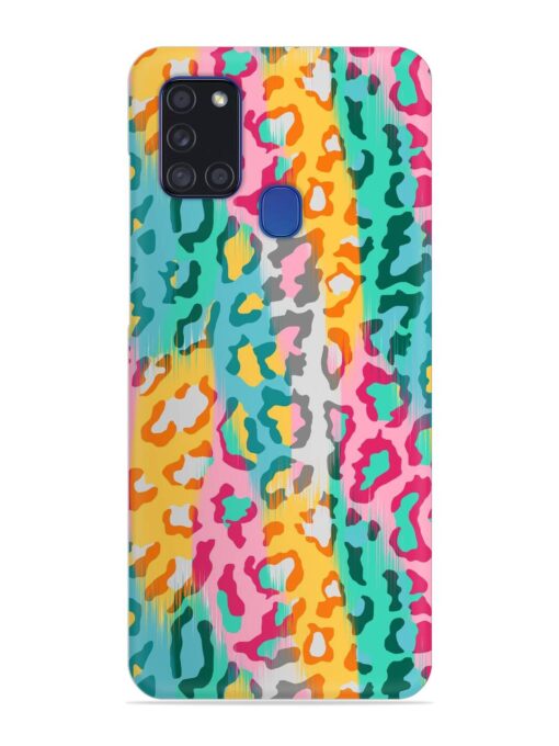 Seamless Vector Colorful Snap Case for Samsung Galaxy A21S Zapvi