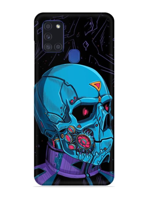 Skull Robo Vector Snap Case for Samsung Galaxy A21S Zapvi