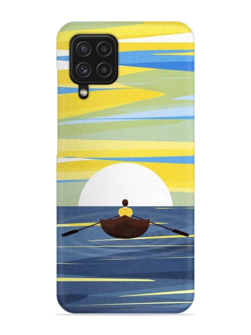 Rowing Person Ferry Paddle Snap Case for Samsung Galaxy A22 (4G) Zapvi