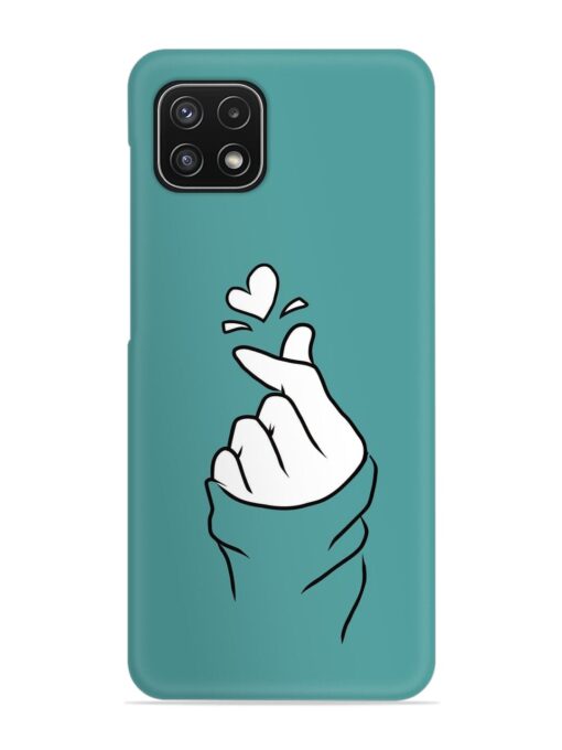 Korean Heart Sign Art Snap Case for Samsung Galaxy A22 (5G) Zapvi