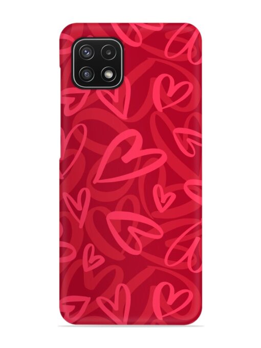 Seamless Romantic Pattern Snap Case for Samsung Galaxy A22 (5G) Zapvi