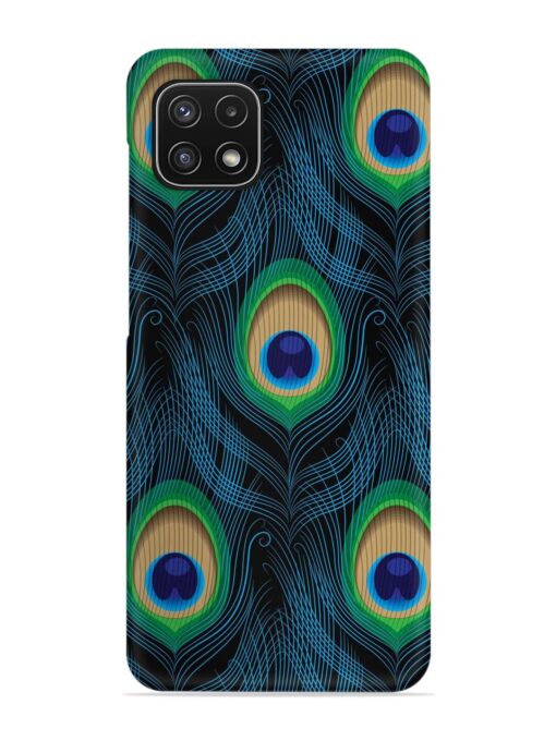 Seamless Pattern Peacock Snap Case for Samsung Galaxy A22 (5G) Zapvi