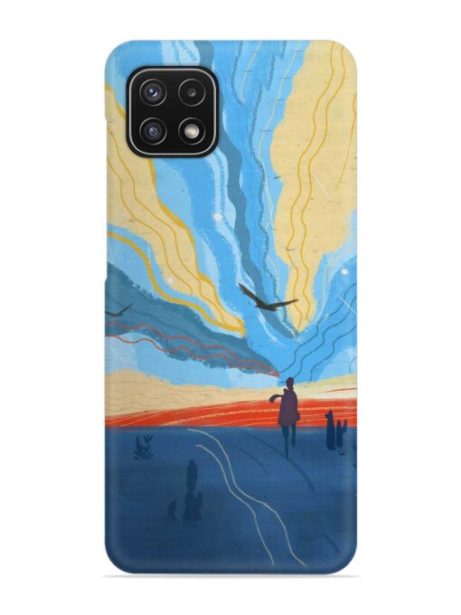 Minimal Abstract Landscape Snap Case for Samsung Galaxy A22 (5G) Zapvi