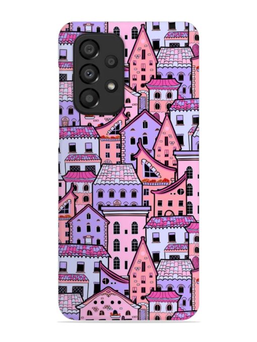 Seamless Pattern Houses Snap Case for Samsung Galaxy A33 (5G) Zapvi