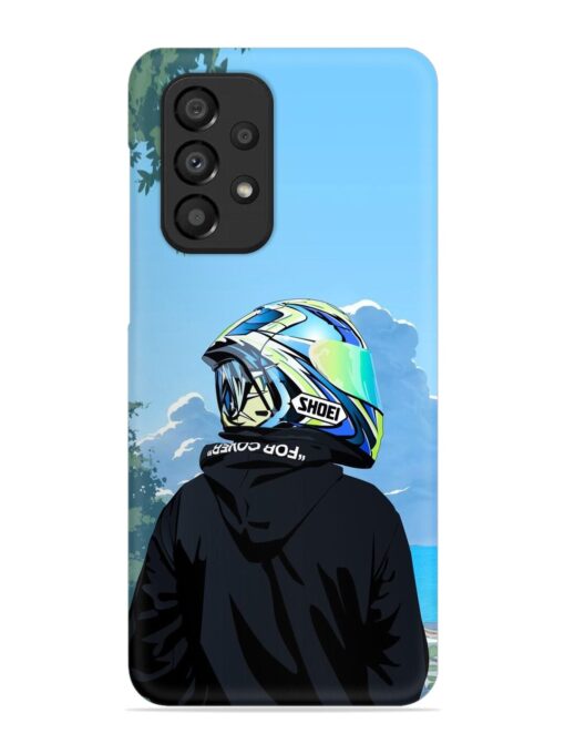 Rider With Helmet Snap Case for Samsung Galaxy A33 (5G) Zapvi