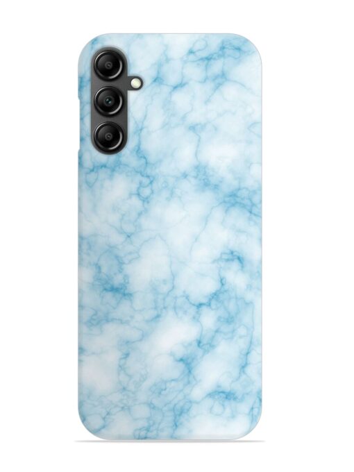 Blue White Natural Marble Snap Case for Samsung Galaxy A34 (5G) Zapvi
