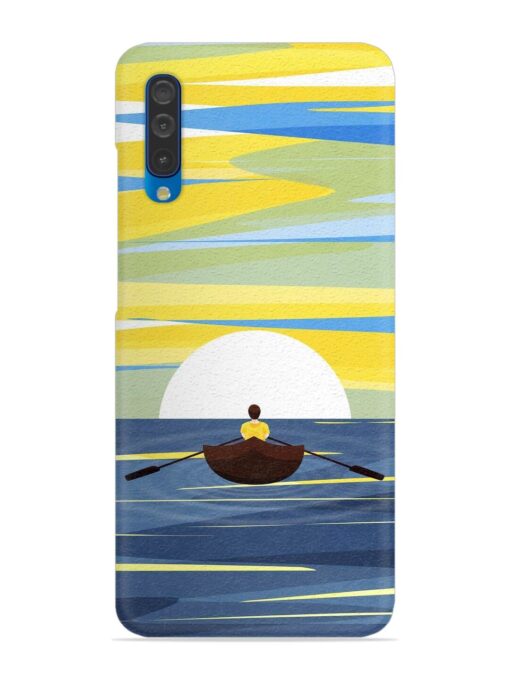 Rowing Person Ferry Paddle Snap Case for Samsung Galaxy A50 Zapvi
