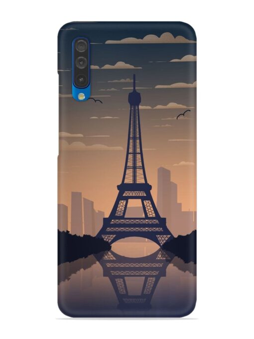 France Paris Eiffel Tower Gradient Snap Case for Samsung Galaxy A50 Zapvi