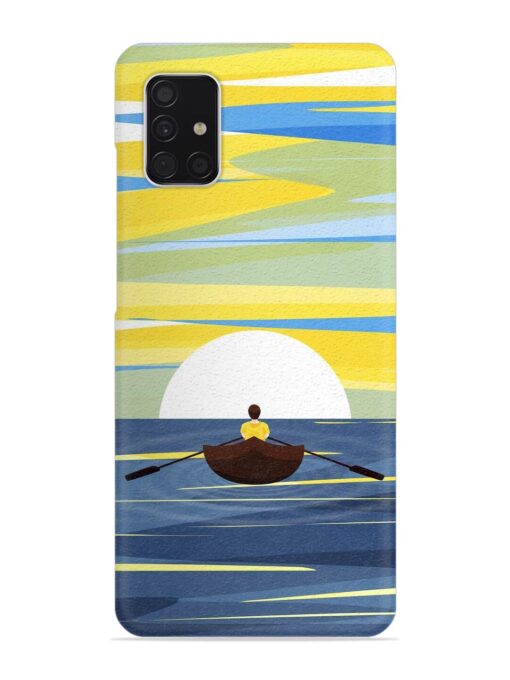 Rowing Person Ferry Paddle Snap Case for Samsung Galaxy A51 Zapvi
